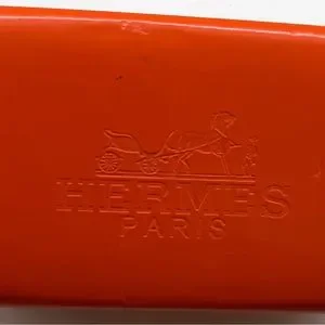 Hermes | Accessories | Hermes Paris Orange Leather Glasses  display picture 3